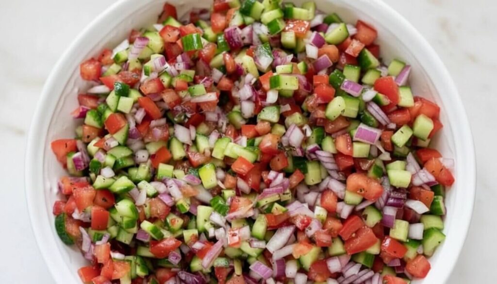 Salata Baladi Resting After Final Toss