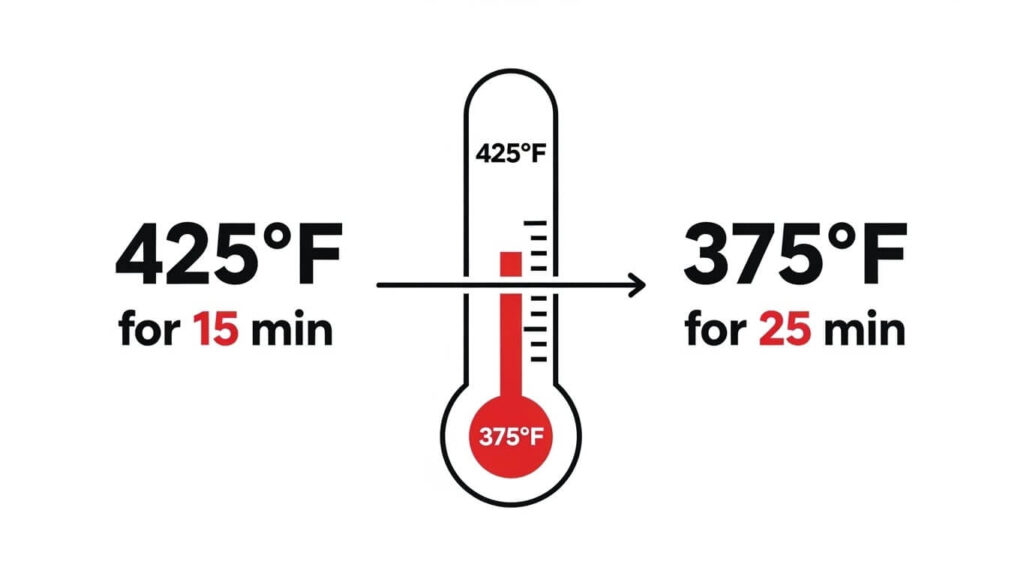 Guide for what temperature to cook peasant bread in a home oven.