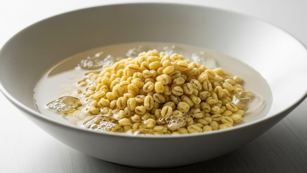 Step 1: Soaking trahana grains for soup