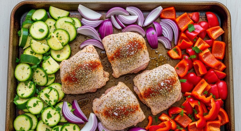 Whisking olive oil and herb marinade for Mediterranean chicken.