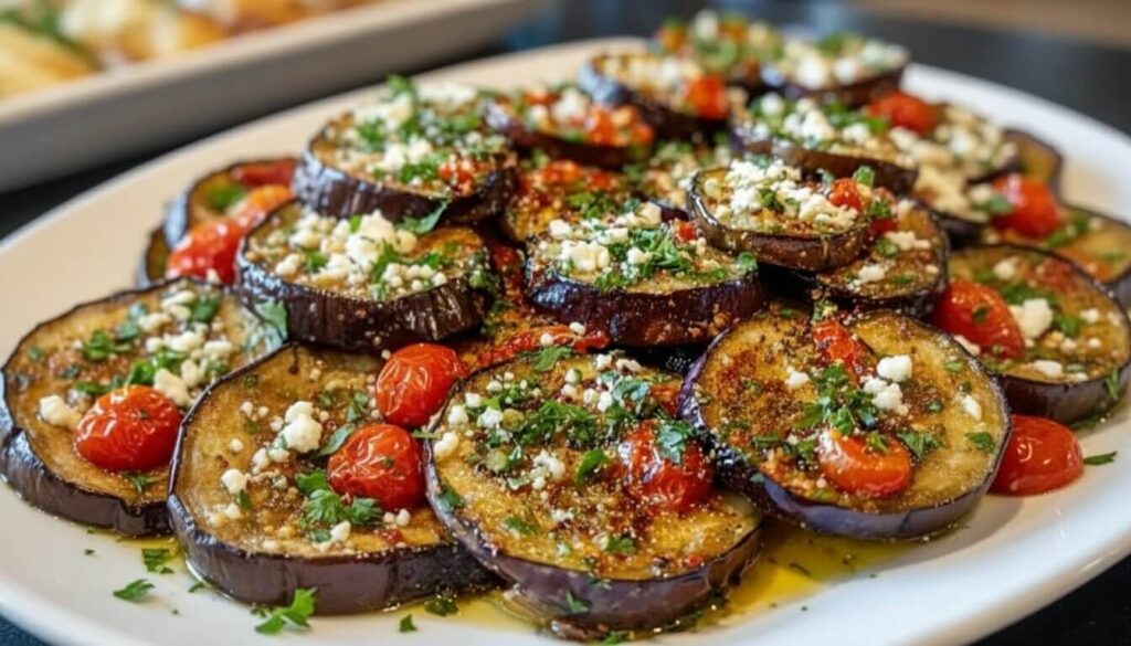 roasted eggplant Mediterranean style