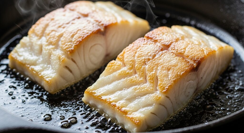 Searing-Cod-Fillets-In-Pan