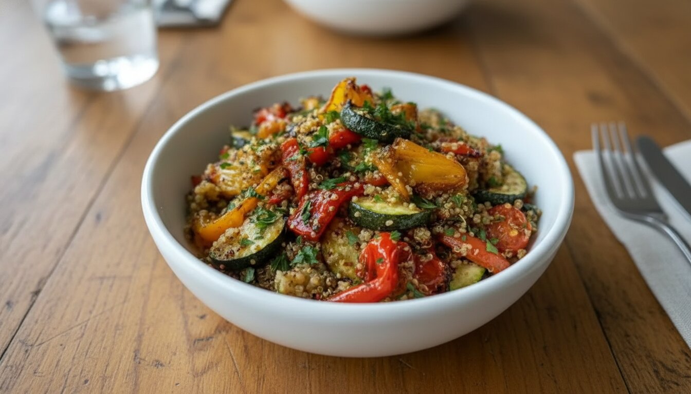 Herbed Quinoa Salad with Roasted Vegetables