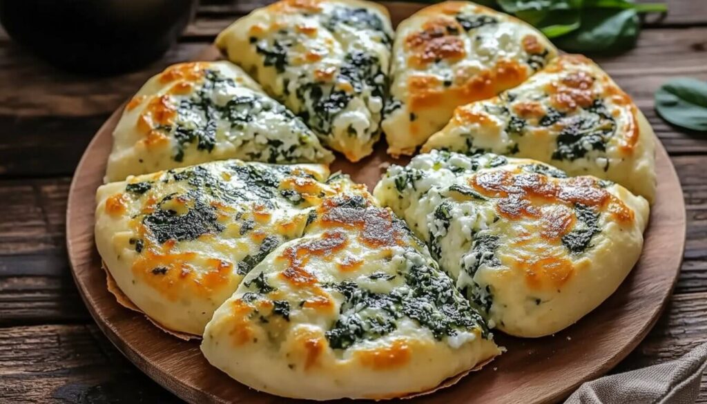 Spinach and Ricotta White Pizza