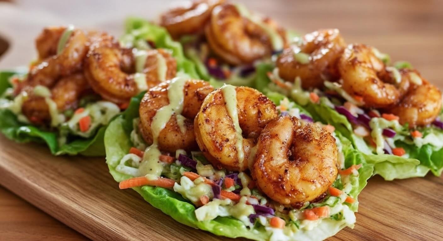 Sheet Pan Chili-Lime Shrimp Lettuce Wraps