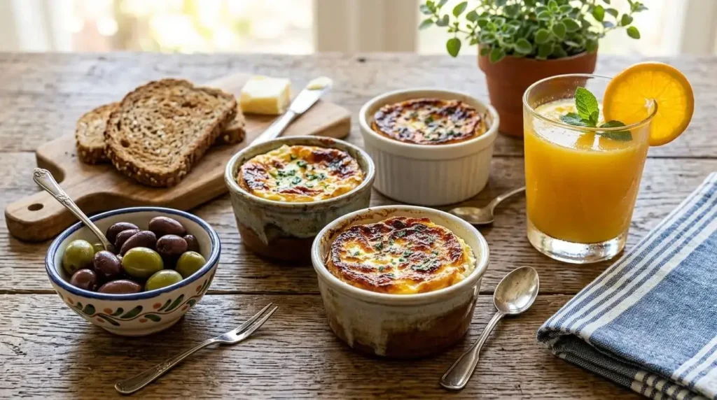 healthy Mediterranean breakfast casserole spread