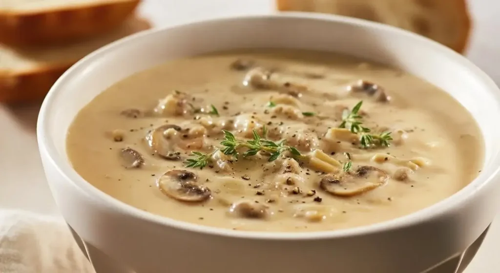 Marry Me Mushroom Soup in a bowl
