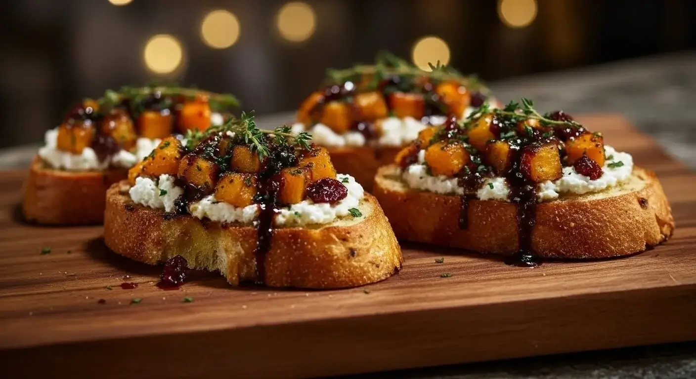 Butternut Squash Crostini