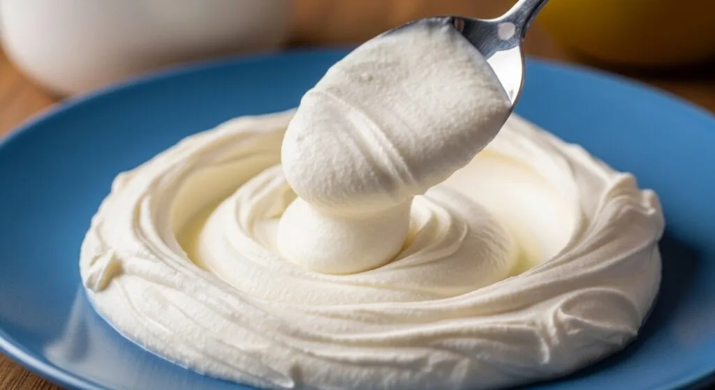 How to spread labneh for a Mediterranean lunch plate.