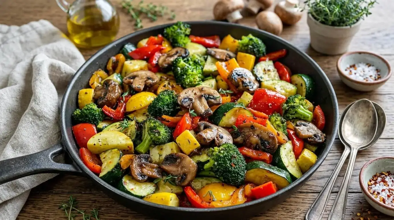 Rustic Skillet Garden Medley.